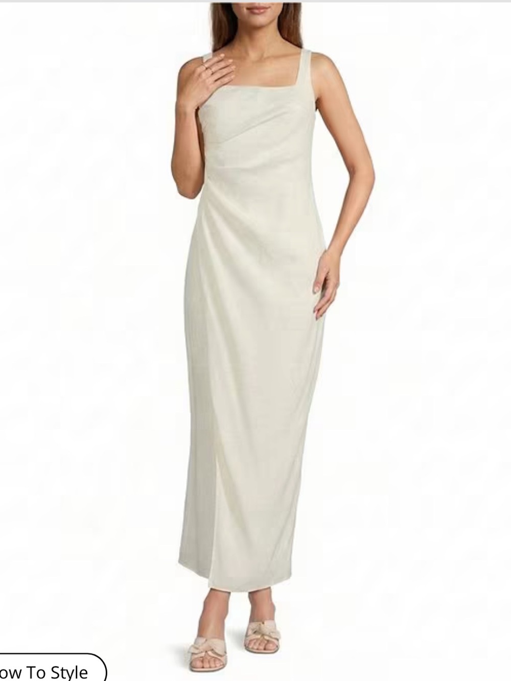 ANTONIO MELANI Madison Square-Neck Maxi Dress